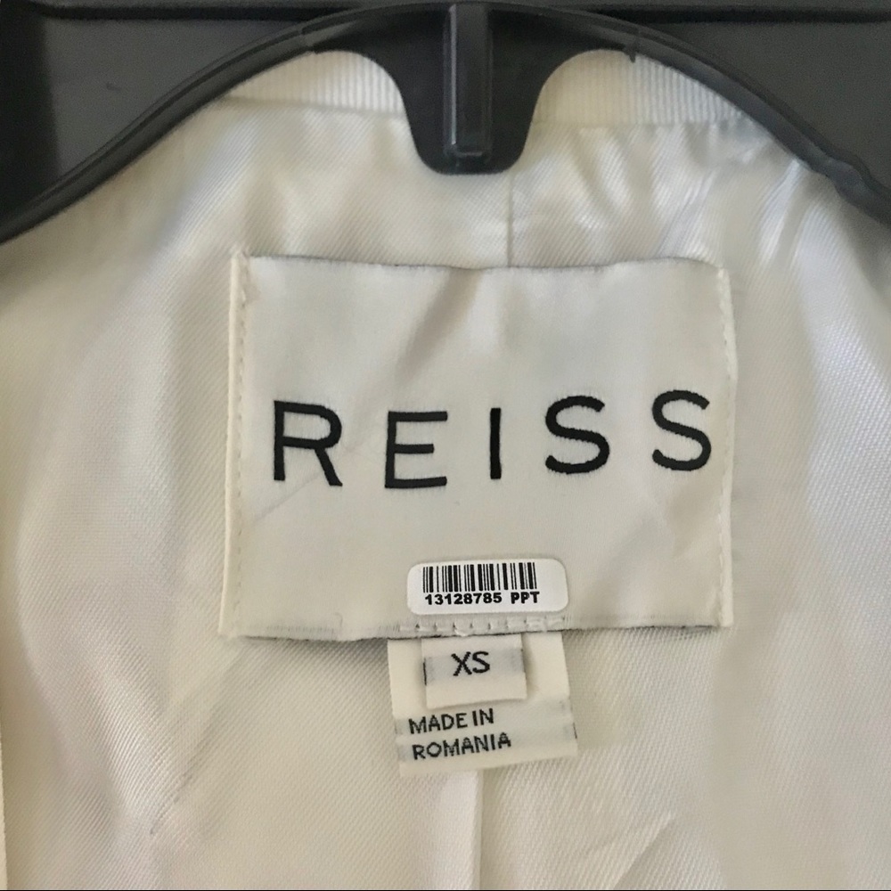 Worn once: Reiss Grosgrain White Blazer - Picture 4 of 4